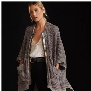 Pilcro Anthropologie knit Poncho Size XS/S
